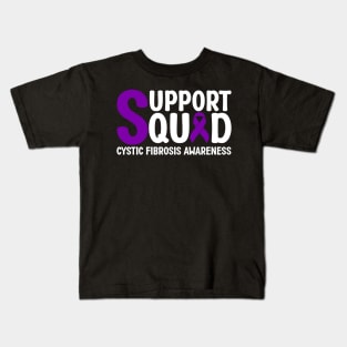 Support Squad Cystic Fibrosis Awareness Kids T-Shirt